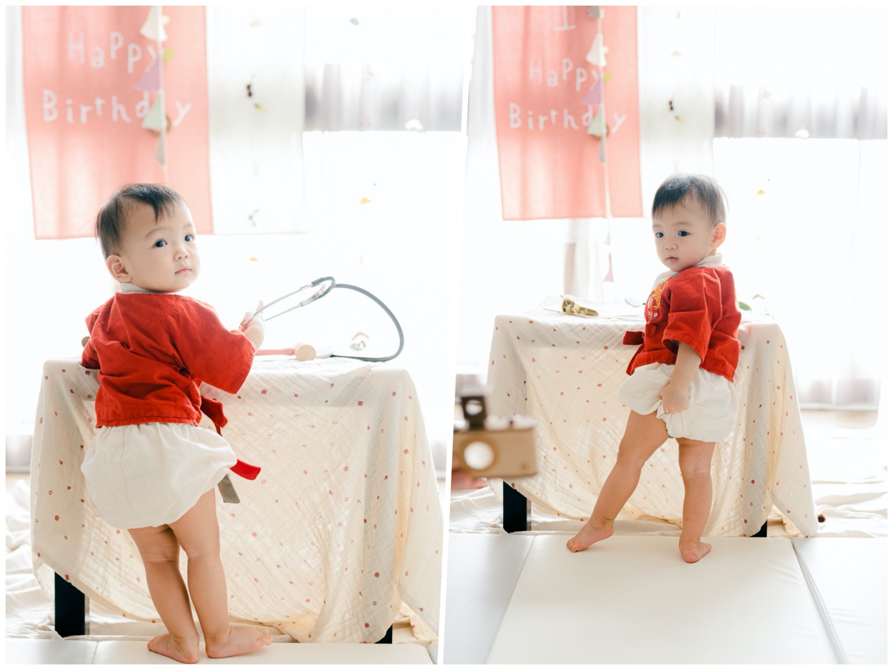 育兒⋈生活】在家也能拍出攝影棚質感的抓周寫真！女鵝抓周紀錄和流程分享@台客和文青的宜居生活𖤣𖤥𖠿𖤥𖤣, image size:1280x960